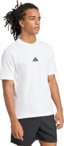 Adidas Koszulka męska adidas Essentials Small Logo Single Jersey biała JF1092 L 4