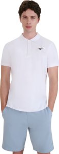 Koszulka męska polo 4F M366 biała 4FWMM00TPTSM366 10S S 1