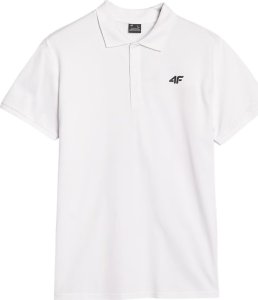 Koszulka męska polo 4F M366 biała 4FWMM00TPTSM366 10S XL 2