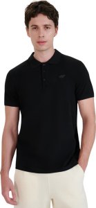 Koszulka męska polo 4F M366 czarna 4FWMM00TPTSM366 20S XL 1