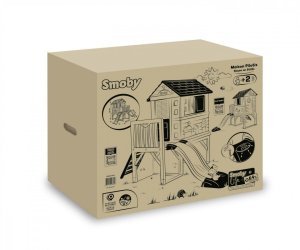 Smoby Domek dla dzieci Na palach ze zjeżdżalnią 12