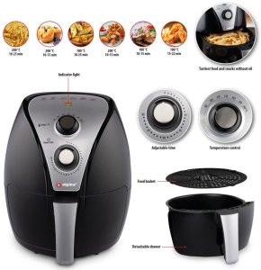 FRYTOWNICA BEZTŁUSZCZOWA 1500W 3,2L ALPINA 2