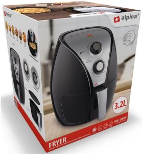 FRYTOWNICA BEZTŁUSZCZOWA 1500W 3,2L ALPINA 10
