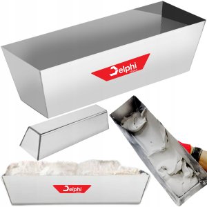 KUWETA DO SZPACHLOWANIA GŁADZI TYNKU GIPSU 35,5x10,5cm STAL NIERDZWENA 1