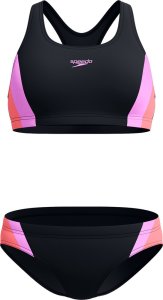 Damski strój kąpielowy kostium basenowy Speedo Clrblck Splce 2.0 2pc Af rozmiar 30 1