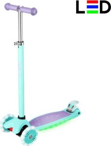 Hulajnoga dziecięca podświetlana led Nils Fun HLB1310 fioletowa 1