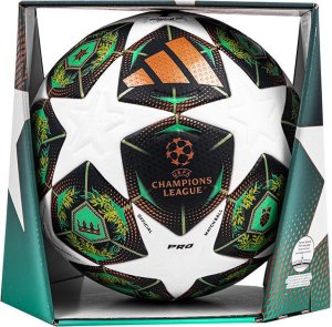 Piłka nożna adidas UCL Pro 24/25 Knockout Stages zielono-biała JH1279 5 1