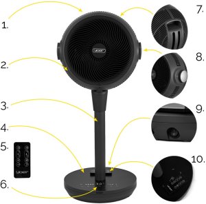Termowentylator Yoer Farelka elektryczna Grzejnik Yoer 1800W +Timer TRYB ENERGOOSZCZĘDNY Tryb 3D 3