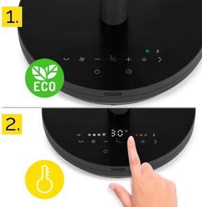 Termowentylator Yoer Farelka elektryczna Grzejnik Yoer 1800W +Timer TRYB ENERGOOSZCZĘDNY Tryb 3D 6