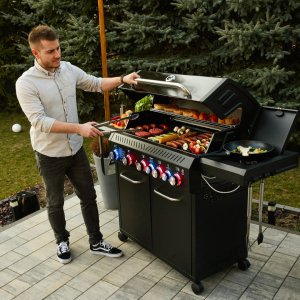 Yoer BeefBaron GG05BK Grill ogrodowy gazowy 25 kW 88 cm x 43 cm 4