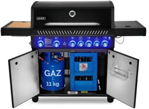 Yoer BeefBaron GG05BK Grill ogrodowy gazowy 25 kW 88 cm x 43 cm 1