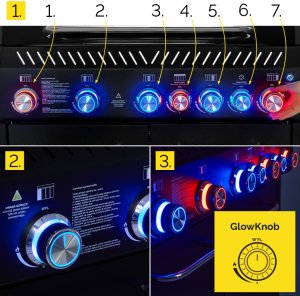 Yoer BeefBaron GG05BK Grill ogrodowy gazowy 25 kW 88 cm x 43 cm 8