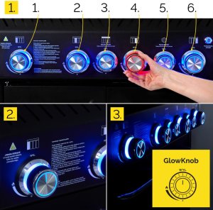 Yoer BeefMaster GG04BK Grill ogrodowy gazowy 21.15 kW 72 cm x 43 cm 8