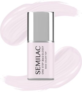 SEMILAC One Step Glossy 3in1 Lakier hybrydowy do paznokci S235 Peach Beige 7 ml 1