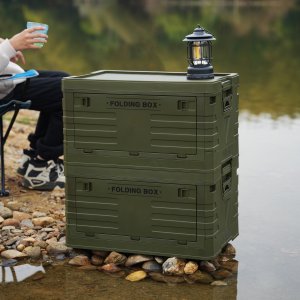 Nils Extreme Camp Składana skrzynia turystyczna NCB4004 50L z uchwytami, zielona 13