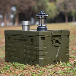 Nils Extreme Camp Składana skrzynia turystyczna NCB4004 50L z uchwytami, zielona 14