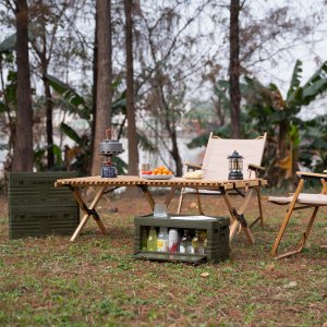 Nils Extreme Camp Składana skrzynia turystyczna NCB4004 50L z uchwytami, zielona 9
