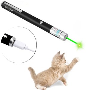 WSKAŹNIK LASEROWY ZIELONY AKUMULATOROWY DO PREZENTACJI ZABAWKA DLA KOTA 1