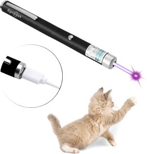 WSKAŹNIK LASEROWY FIOLETOWY AKUMULATOROWY DO PREZENTACJI ZABAWKA DLA KOTA 1