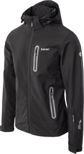 Męska kurtka przejściowa softshell membrana 10000mm Nikos II czarna rozmiar S 2