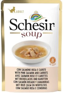 Schesir Soup Karma dla Kota Zupa Łosoś Marchew 85g 1