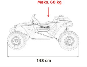 Pojazd Buggy Clash STRONG 4x4 Czerwony 23