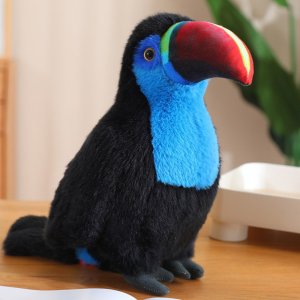 Pluszowy Ptak Tukan Maskotka Przytulanka Niebieski 20cm EDUKAMP 1