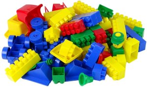 Hemar Kolorowe Klocki Konstrukcyjne K2 Średnie 80 Elementów 2