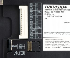 PANEL WEWNĘTRZNY IP DS-KH8380-TE1 Hikvision 5
