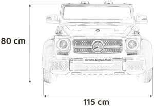 Pojazd Mercedes Benz MAYBACH G650 Czarny 22
