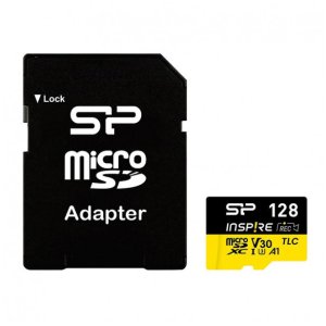 silicon power Karta pamięci microSDXC Inspire 128GB UHS-I U3 A1 V30 4K TLC 1