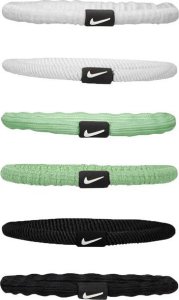 Gumki do włosów Nike Flex 6 szt. biało-zielono-czarne N1009194130OS 1