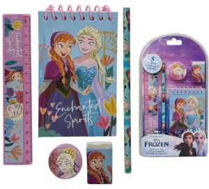 Zestaw Akcesoriów Szkolnych Frozen Kraina Lodu Notes Ołówek Linijka Gumka / Fr50020 4