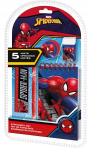 Zestaw Akcesoriów Szkolnych Spider-man Spiderman Notes Ołówek Linijka Gumka / Sp50017 5
