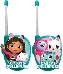 Zestaw 2x Radiotelefon Krótkofalówka Walkie Talkies 50m Koci Domek Gabi / Gd00058 3