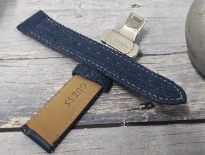 Skórzano-materiałowy pasek do zegarka 20 mm Guess CS1001S9 . 3