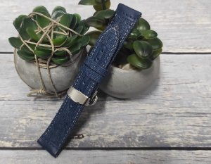 Skórzano-materiałowy pasek do zegarka 20 mm Guess CS1001S9 . 4