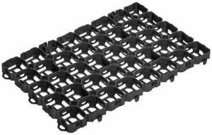 KRATKA GEOKRATA PARKINGOWA OGRODOWA 60cm x 40cm SG6B CZARNA 40mm 1