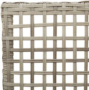 vidaXL krzesła ogrodowe Jasnoszary Rattan 53 x 60 x 85 cm 8
