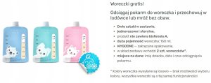 Woreczki do mrożenia mleka 10szt 160ml 2