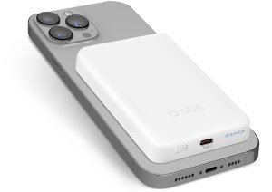 SBS TEBB5000MAG1CW bank mocy 5000 mAh Bezprzewodowe ładowanie Biały 1
