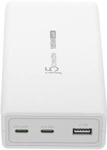 j5create JUP37185W-FN ładowarka do urządzeń przenośnych Uniwersalne Biały Prąd przemienny Szybkie ładowanie Wewnętrzna 2