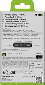 SBS TTBB10000FASTPD2 bank mocy 10000 mAh Czarny 8