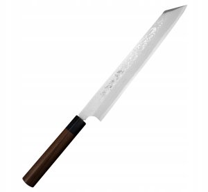 Hideo Kitaoka Shirogami Satin Nóż Kiritsuke 27 cm 1