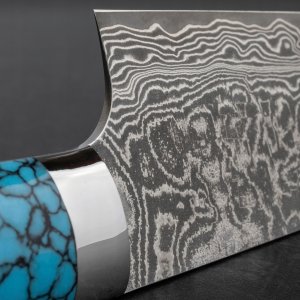 Takeshi Saji BTQ R-2 Black Nóż Bunka 17 cm 2