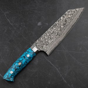 Takeshi Saji BTQ R-2 Black Nóż Bunka 17 cm 5