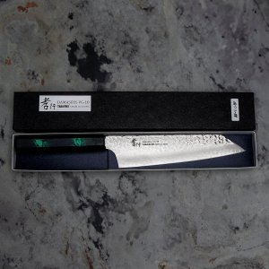 Sakai Takayuki Sakai Takayuki Nanairo VG-10 Green Nóż Kengata 19 cm 8