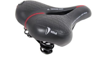 Siodło rowerowe MONTE GRAPPA VELA UNISEX CZARNE 1