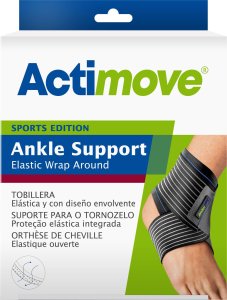 ACTIMOVE SE Stabilizator stawu skokowego z elastycznym pasem do owijania rozm. M czarny 1