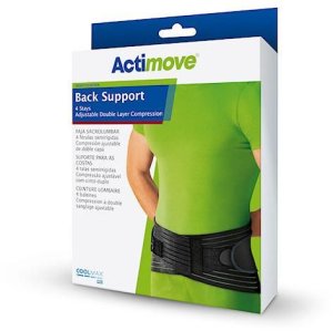 ACTIMOVE SE Orteza lędźwiowo-krzyżowa z 4 stalowymi unieruchomieniami i pasami dociągowymi rozm. XL czarny (104cm - 114cm) 1